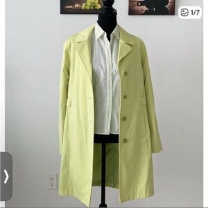 Vintage London Fog Light Green Trench Coat y2k